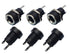 YXQ 5.5mmx2.1mm DC Power Supply Jack 2 Pin Socket Female Panel Mount Connector with Hex Washer 6-Pack...