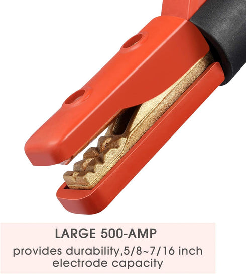 Reboot Welding Electrode Holder 500AMP Heavy Duty Jaw Holding Plier Electrode Clamp of Welding Machine ARC Welder American Design...
