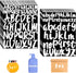 10 Sheets Waterproof Vinyl Letters Stickers, 1in 2in Self Adhesive Alphabet Stick Lower Case Letters Stickers Uppercase Letters Stickers for Craft...