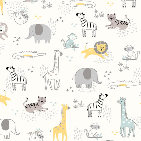 Lambs & Ivy Animal Jungle Soft 100% Cotton Jersey Baby Fitted Crib Sheet...