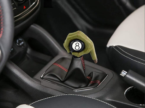 MT Gear Shifter Handle, Car Shift Stick Knob Green Devil Hand Griping Black Billiard Ball Style Fit Most Manual Automatic Transmissions...