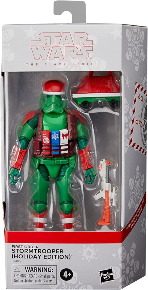 STAR WARS The Black Series First Order Stormtrooper (Holiday Edition) and Mouse Droid Toys, 6-Inch-Scale Holiday-Themed Collectible Figures (Amazo...