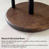 Paper Towel Holder Countertop with Real Wood Round Base, Farmhouse Paper Towel Holder Stand for Kitchen Roll Organize, Wooden Paper Towel Holder f...