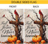 Fall For Jesus He Never Leaves Garden Flag 12x18 Inch Double Sided Outside, Autumn Thanksgiving Cardinal Pumpkin Cross Yard Outdoor Flag...