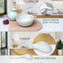Asian Ceramic Soup Spoon with Long Handle Easy to Hold, Non-slip Bottom, for Soups, Japanese Ramen, Miso, Chinese and Vietnamese Wonton, Dumplings...