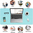 Multifunctional Office Desk Pad Mat Blotter on Top of Desks Non-slip Desk Writing Mat Waterproof Desk Mat Protector for Desktop PVC Leather Desk M...