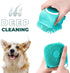 Dog Cat Bath Brush Pet Bath Brush Soft Shampoo Dispenser Pet Grooming Bath Massage Dispenser Soft Silicone Brush Dog Cat Grooming Cleaning Soft Sc...