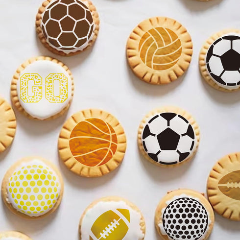 Sport Stencils for Painting on Wood Burning Patterns Football Stencils Volleyball Stencil Soccer Ball Paint Template on Art Craft Canvas Wall Fabr...