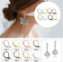 TOAOB 200pcs 8 Colors Leverback French Earring Hooks Brass Dangle Earwires 10x15mm Earring Parts Jewelry Making Findings...