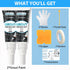 Tile Grout Repair Kit, 2 Pack White Grout Filler Tube, Fast Drying Grout Repair Kit, Grout Repair for Bathroom Shower Kitchen Floor Tile, Restore ...
