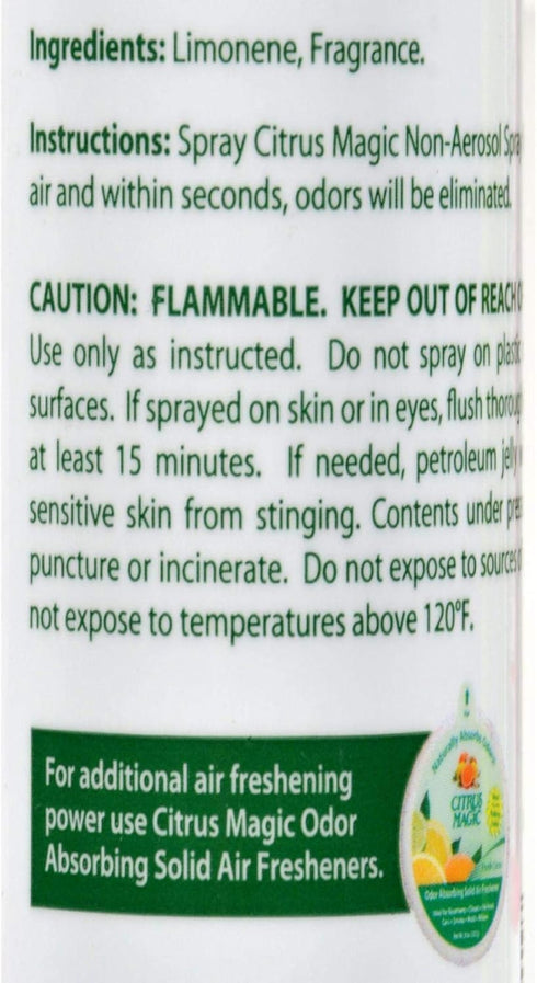 Citrus Magic Natural Odor Eliminating Air Freshener Spray, Lemonberry, 3-Ounce...
