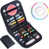 Sewing Kit with 94 Sewing Accessories, Sewing Kit Travel Sewing Accessories for Beginners, Yarn Rolls, Sewing Needles, Yarn, Thimble, Tape Measure...