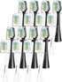 Toothbrush Replacement Heads for Aquasonic Duo Series and Home Dental Center - 8 White + 8 Black...