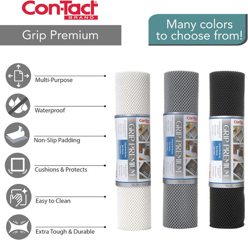 Con-Tact Brand Premium Thick and Non-Adhesive Drawer Shelf Liner, 20" x 4', Chocolate...
