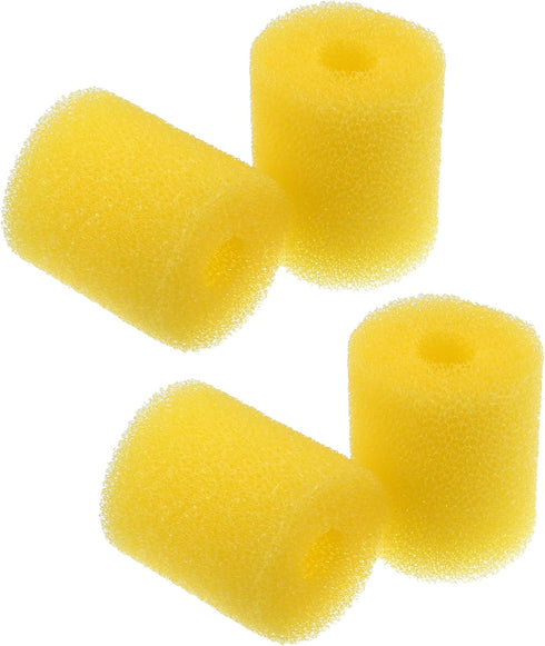 VOCOSTE 4 Pcs Aquarium Pre Filter Foam Roll, Aquarium Foam Sponge Roll Intake Filter Cover Accessories for Fish Tank, Yellow, 7.5x6.5x2cm...