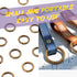 Swpeet 60Pcs Heavy Duty 3/5 Inch - 16mm Bronze Multi-Purpose Metal O Ring Metal Rings for Hardware Bags Ring Hand DIY Accessories Keychains Belts ...