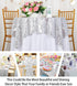 ShinyBeauty Sequin Tablecloth 36x36-Inch-Silver Square Glitter Table Cover Silver Table Cloths for Parties-190626J...
