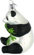 Old World Christmas Ornaments: Panda Glass Blown Ornaments for Christmas Tree...