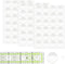 72Pcs Non-Slip Silicone Grips for Quilt Templates, Non-Slip Adhesive Rings, Quilting Rulers Sewing Rulers, Non-Slip Ruler Grip Rings, Adhesive Bac...