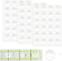 72Pcs Non-Slip Silicone Grips for Quilt Templates, Non-Slip Adhesive Rings, Quilting Rulers Sewing Rulers, Non-Slip Ruler Grip Rings, Adhesive Bac...