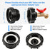 IBC Tote Adapter Fittings, 275-330 Gallon IBC Tote Water Tank Adapter, 2.44" Fine Thread IBC Tote Valve Faucet, Brass Garden Hose Connector, IBC T...