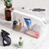 5 Packs Clear Cosmetics Bag TSA Approved, PVC Zippered Toiletry Carry Pouch Portable Makeup Bag for Vacation Travel, Bathroom and Organizing Water...