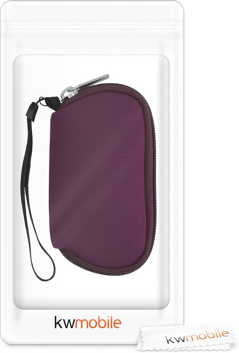 kwmobile Neoprene Case Compatible with Apple Magic Mouse 1/2 - Case for Mouse Soft Pouch Carry Bag - Berry...