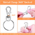 Audab 50 Sets Keychain Rings for Crafts, Assembled Key Chains Hardware for Key Chains, Crafts and Lanyards...
