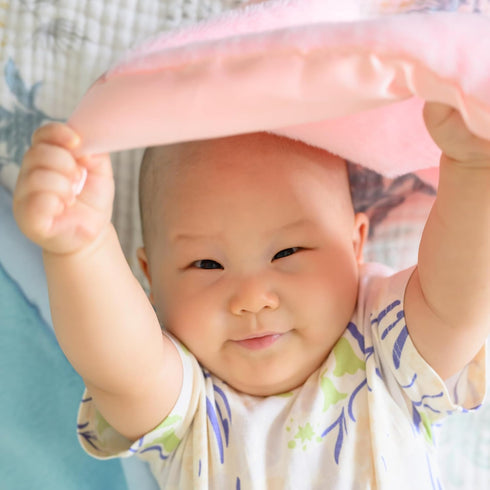 Baby Lovie, Small Security Blanket for Babies - Soft Blanket with Satin Trim - Newborn Baby Essentials & Baby Gifts – 14” x 14” - Pink...