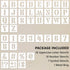Large Letter Stencils 6 Inch, 43 Pcs Letter and Number Stencil, Alphabet Stencils Reusable Plastic Drawing Templates Kits with Symbol for Painting...