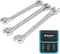 DURATECH Flare Nut Wrench Set, Metric, 3-piece, 10, 12, 13, 14, 15, 17mm, CR-V Steel, Organizer Pouch Included...
