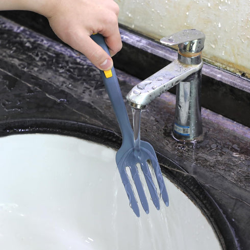 2pcs Silicone Cooking Forks, Multifunctional Cooking Fork Spaghetti Fork Heat Resistant Nonstick Blending Fork for Kitchen Cooking Baking Stir Mix...