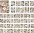 Diuhofart 900+ Mini Scrapbook Washi Stickers for Journaling, 50 Sheets Vintage Sticker Book, Ephemera for Junk Journal Supplies Bullet Journals, S...