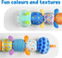 Baby Toys Musical Caterpillar,Infant Toys Stuffed Animal Toys with Ruler Design and Ring Bell,Baby Teething Toys for Tummy Time Newborn Boys Girls...
