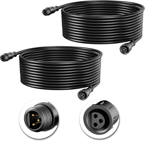 ZYAN 2 Packs 6.5ft Smart Landscape Spotlights Extension Cable, Not Suitable for ZYAN Solar spotlights and Warm White Spotlights...
