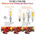 LiteHistory LED Bulb Dimmable 6W Equal Warm White 2700K T6 T25 E12 Candelabra Bulb 60 watt for Chandeliers,Ceiling Fan,Pendant,Wall sconces AC120V...