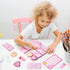 L1rabe Preppy Sticky Note Set - 550 Sheets Y2K Smile Face Self-Stick Notes Pads Back to School Pink Sticky Notes Divider Tabs Bundle Writing Memo ...