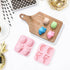 UR URLIFEHALL 2 Pcs Pink Heart Molds Food Grade Brain Fondant Molds Silicone Molds for DIY Chiffon Cake Bakeware...