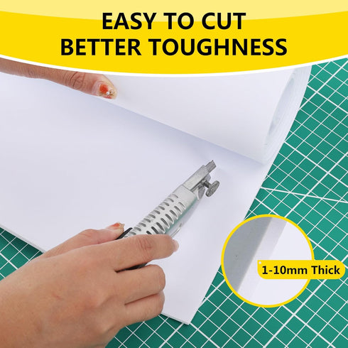 2-Pack White Foam Sheets Roll, 5mm Thick Premium Cosplay EVA Foam Sheet, 13.9" x 59" with High Density 86kg/m3 Craft Foam for Costume, DIY Project...