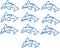 100Pcs Paper Clips, Dolphin Shaped Paper Clip Memo Note Clips Bookmark Clips Cute Paper Clips School Office Supplies...