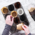 Ruisita 200 Pieces Mini Tulip Baking Cups Greaseproof Cupcake Muffin Liners Muffin Cases Wrappers for Wedding Birthday Party Baby Shower,Brown,Whi...