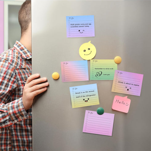 EOOUT 10 Pack Lined Sticky Notes, 500 Sheets to Do List Sticky Notes with Line, 3x4 Inches Self-Stick Notes, Square Sticky Notes for Office, Home,...