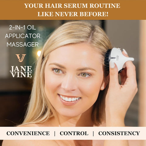 Hair Oil Applicator & Scalp Applicator for Hair Growth Serum - Hair Oil Comb & Brush for Scalp - Silicone Bristles - Hair Serum Applicator - Scalp...