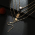Bohemia Layered Choker Necklace Palm Tree Necklace Pineapple Necklace Opal Choker Gem Pendants Necklace Summer Jewelry Gold Lariat Y Necklace for ...