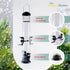 Nature's Rhythm Hanging Classic Tube Wild Bird Feeder Premium Hard Plastic Garden Yard Outdoor Bird Feeder with Steel Hanger, Weatherproof and Wat...