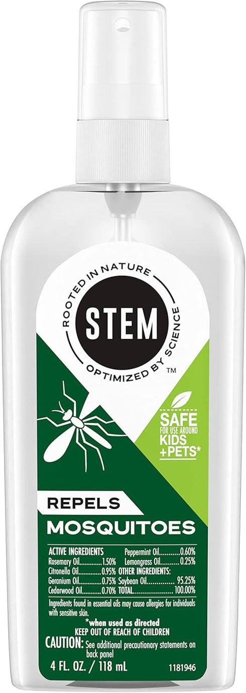 Stem Repels Mosquitoes: Mosquito Repellent Spray With Botanical Extracts; 4 fl oz (Pack Of 3)...