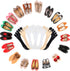 Pangda 6 Pairs Women Toe Socks No Show Toe Separator Full Finger Low Cut Liner Socks with Gel Tab...