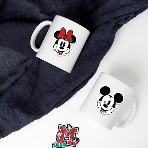 100Pcs Mickey&Minnie Sticker for Kids, Cute Disney Cartoon Mickey&Minnie Mouse Waterproof Vinyl Stickers for Teen Girl Water Bottle, Laptop, Phone...