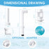 Pool Fountains for Above and Inground Pools Dual Spray Pool Waterfall Fountain Adjustable Waterfall Pool Sprinkler Fountain with Adapter Pool for ...