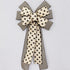 Burlap Ribbon Wired,2 1/2”x10 Yard,Black Stripe Rustic Ribbon for Easter, Christmas, Wreath, Spring, Summer, Wedding, Baby Shower, Birthday...